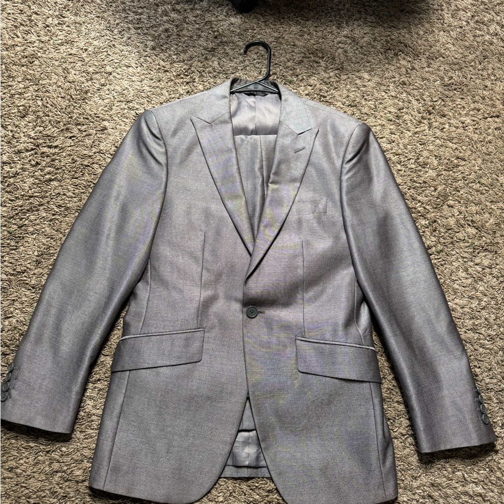 Elegant Silver Men's Blazer